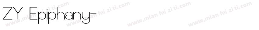 ZY Epiphany字体转换